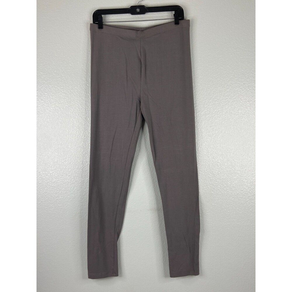 Zenana Premium Women 1X Gray Leggings Casual Workout